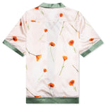 Color Block S/S Silk Shirt - Poppy Ivory