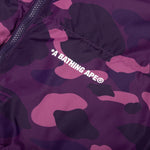 Color Camo Reversible Down Jacket - Purple
