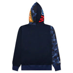 Color Camo Shark Full Zip Hoodie - Navy