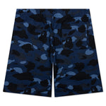 Color Camo Shark Sweat Shorts - Navy