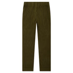 Color Pleats Pants - Olive Khaki