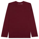 Back Logo L/S Tee - Burgundy
