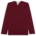 Back Logo L/S Tee - Burgundy
