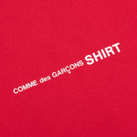 Comme Des Garcons SHIRT L/S Chest Logo Tee - Red