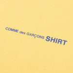 Comme Des Garcons SHIRT Logo L/S Tee - Yellow