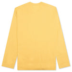 Comme Des Garcons SHIRT Logo L/S Tee - Yellow