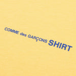 Comme Des Garcons SHIRT Logo S/S Tee - Yellow