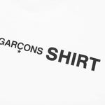 Comme Des Garcons SHIRT Rear Logo L/S Tee - White