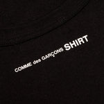 Comme Des Garcons SHIRT Small Back Logo L/S Tee - Black