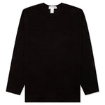 Comme Des Garcons SHIRT Small Back Logo L/S Tee - Black