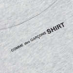 Comme Des Garcons SHIRT Small Back Logo L/S Tee - Grey
