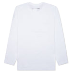 Comme Des Garcons SHIRT Small Back Logo L/S Tee - White