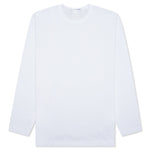 Comme Des Garcons SHIRT Small Back Logo L/S Tee - White