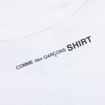 Comme Des Garcons SHIRT Small Back Logo S/S Tee - White