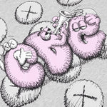 Comme Des Garcons SHIRT x KAWS Popover Hoodie - Grey/Print 2