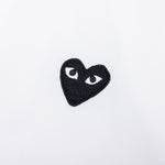 Black Heart Button Down - White