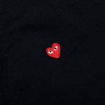 Little Red Heart Cardigan - Navy