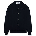 Little Red Heart Cardigan - Navy