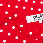 Polka Dot L/S T-Shirt - Red