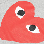 CDG Sideways Heart Tee - Grey