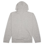 Small Red Heart Hoodie - Grey