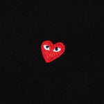Small Red Heart L/S T-Shirt - Black