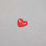 Small Red Heart T-Shirt - Grey