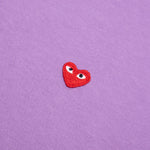 Small Red Heart T-Shirt - Purple