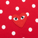 Women's Polka Dot L/S T-Shirt - Red