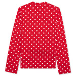 Women's Polka Dot L/S T-Shirt - Red