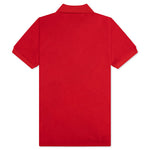 Women's CDG Heart Emblem Polo Tee - Red