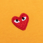 Women's Small Heart T-Shirt - Orange