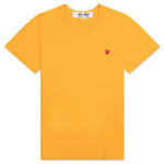 Women's Small Heart T-Shirt - Orange