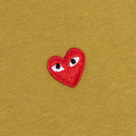 Women's Small Heart T-Shirt - Mustard