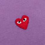 Women's Small Heart T-Shirt - Purple