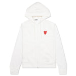 Women's Stacked Heart Hooded Sweatshirt - White