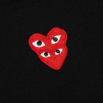 Women's Stacked Heart S/S T-Shirt - Black
