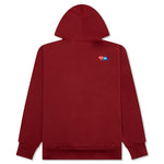 Comme des Garcons PLAY x the Artist Invader Full-Zip Hoodie - Burgundy