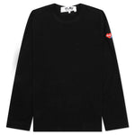Comme des Garcons PLAY x the Artist Invader L/S Tee - Black
