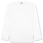 Comme des Garcons PLAY x the Artist Invader L/S Tee - White