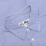 Comme des Garcons PLAY x the Artist Invader Striped Shirt - Blue/White