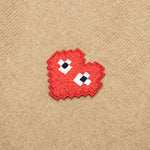 Comme des Garcons PLAY x the Artist Invader V-Neck Pullover - Camel