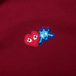 Comme des Garcons PLAY x the Artist Invader Women's Full-Zip Hoodie - Burgundy