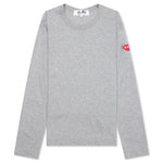 Comme des Garcons PLAY x the Artist Invader Women's L/S Tee - Grey