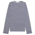 Comme des Garcons PLAY x the Artist Invader Women's Striped L/S Tee - Blue/White