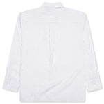 Contrast Patch Pocket Shirt - Grey/White