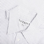 Contrast Patch Pocket Shirt - Grey/White
