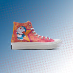 Converse x Doraemon Chuck 70 Hi - Hawaiian Ocean/Flamingo/Habanero Gold