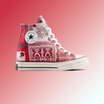 Converse x Isabel Marant Women's Chuck 70 Wedge Hi - Vanilla Ice/Red/Black