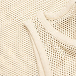 Cotton Big Mesh Tank - Natural